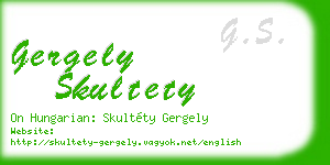 gergely skultety business card